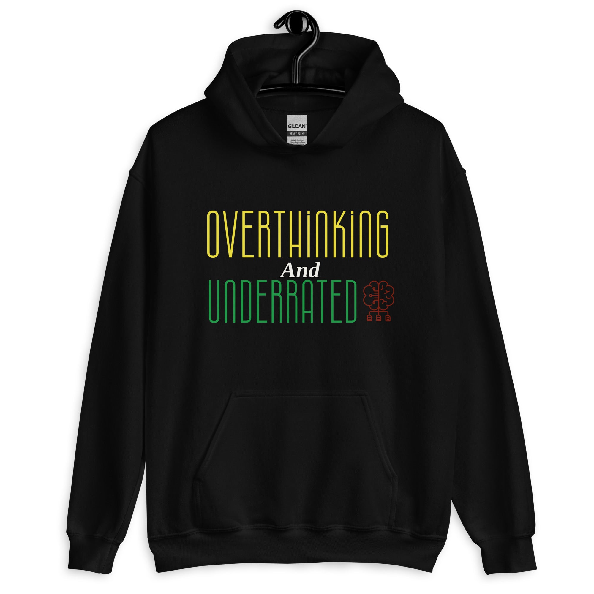 Overthinking and Underrated Unisex Hoodie Juice Corp. Fashion Shop