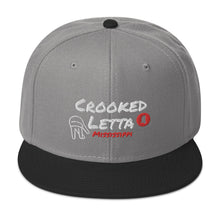 Load image into Gallery viewer, Crooked Letta Snapback hat
